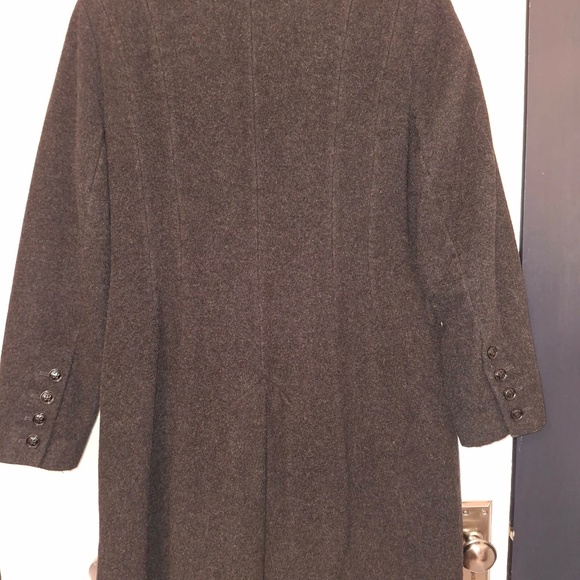 Ann Klein Black Wool/polyester/cashmere coat - Picture 2 of 9